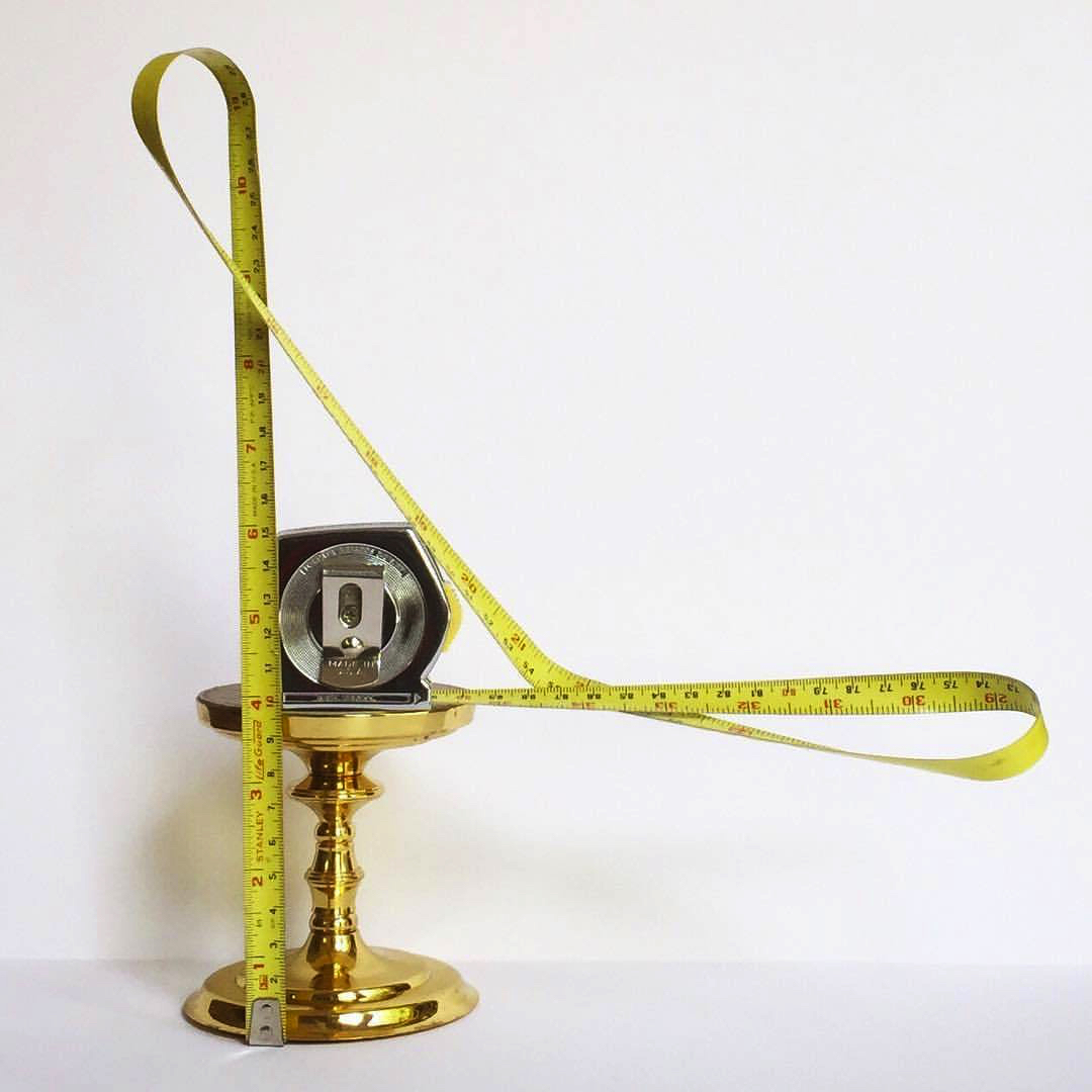 2017 05 16 - 136 of 365 . tape measure, candlestick