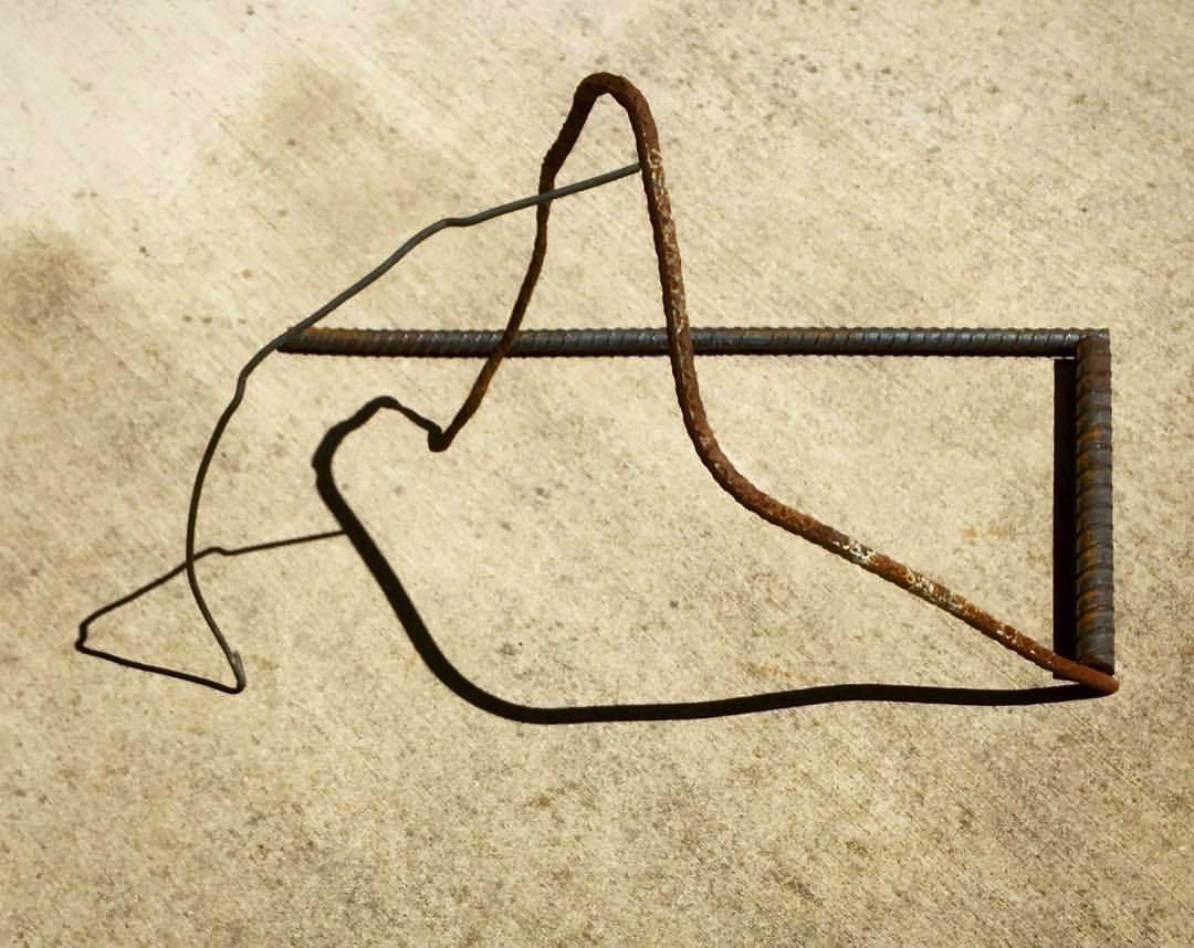 2017 05 23 - 143 of 365 . rebar, wire, shadow