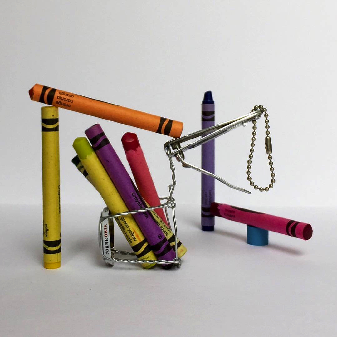 2017 06 09 - 160 of 365 . crayons, muselet, nail clippers, plastic ring