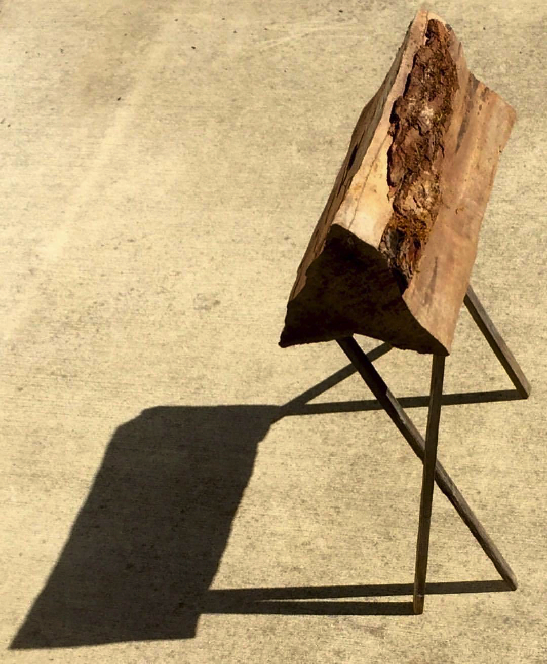 2017 09 15 - 258 of 365 . four sticks, firewood, shadow (firewood prop)