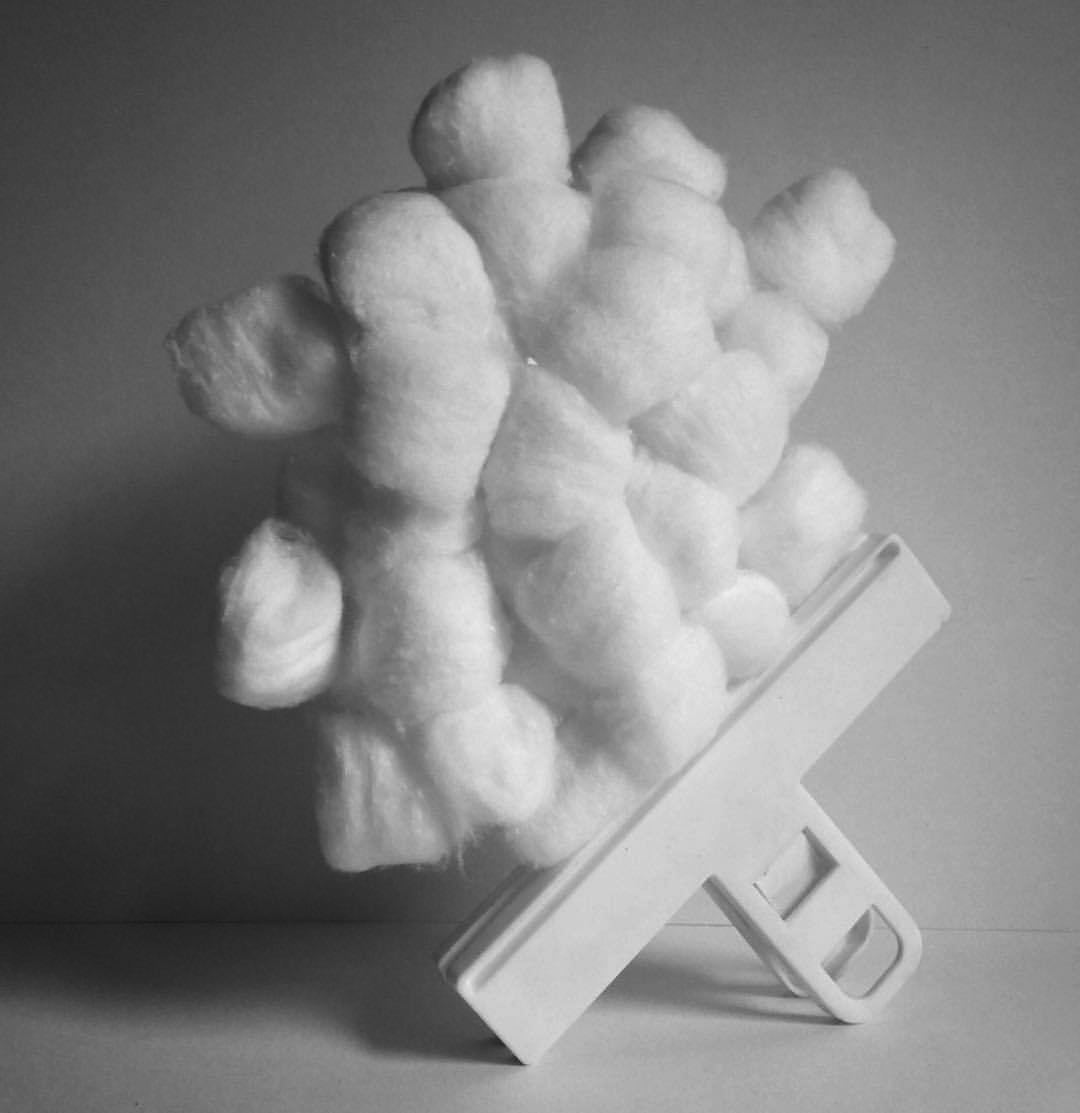 2017 09 30 - 273 of 365 . cotton balls, bag clip