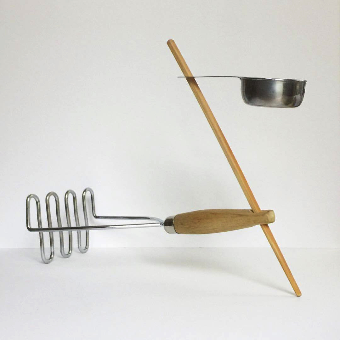 2017 10 13 - 286 of 365 . potato masher, chopstick, measuring cup